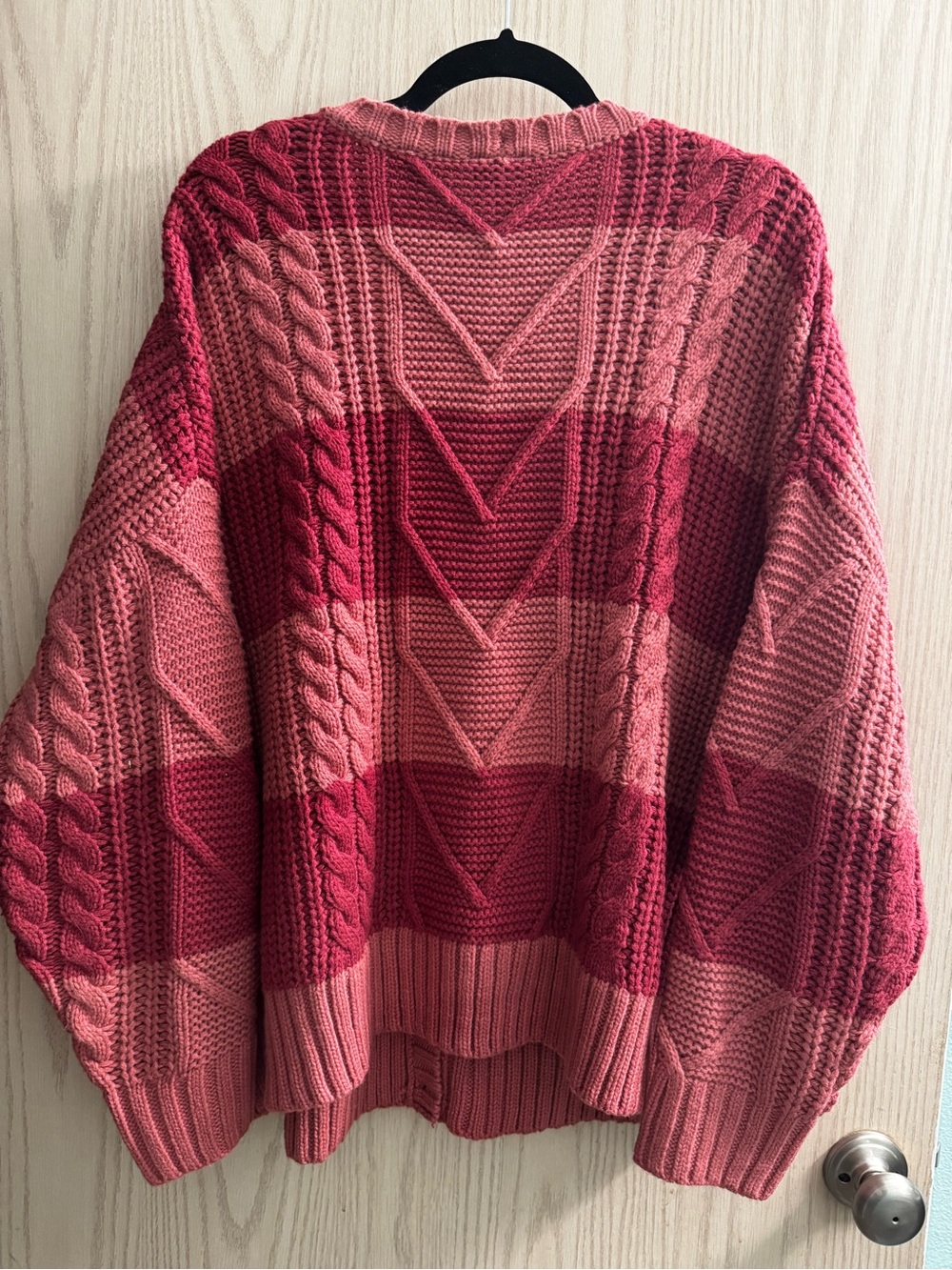 torrid Rose and Berry Cable Knit Button Cardigan - Picture 5 of 11